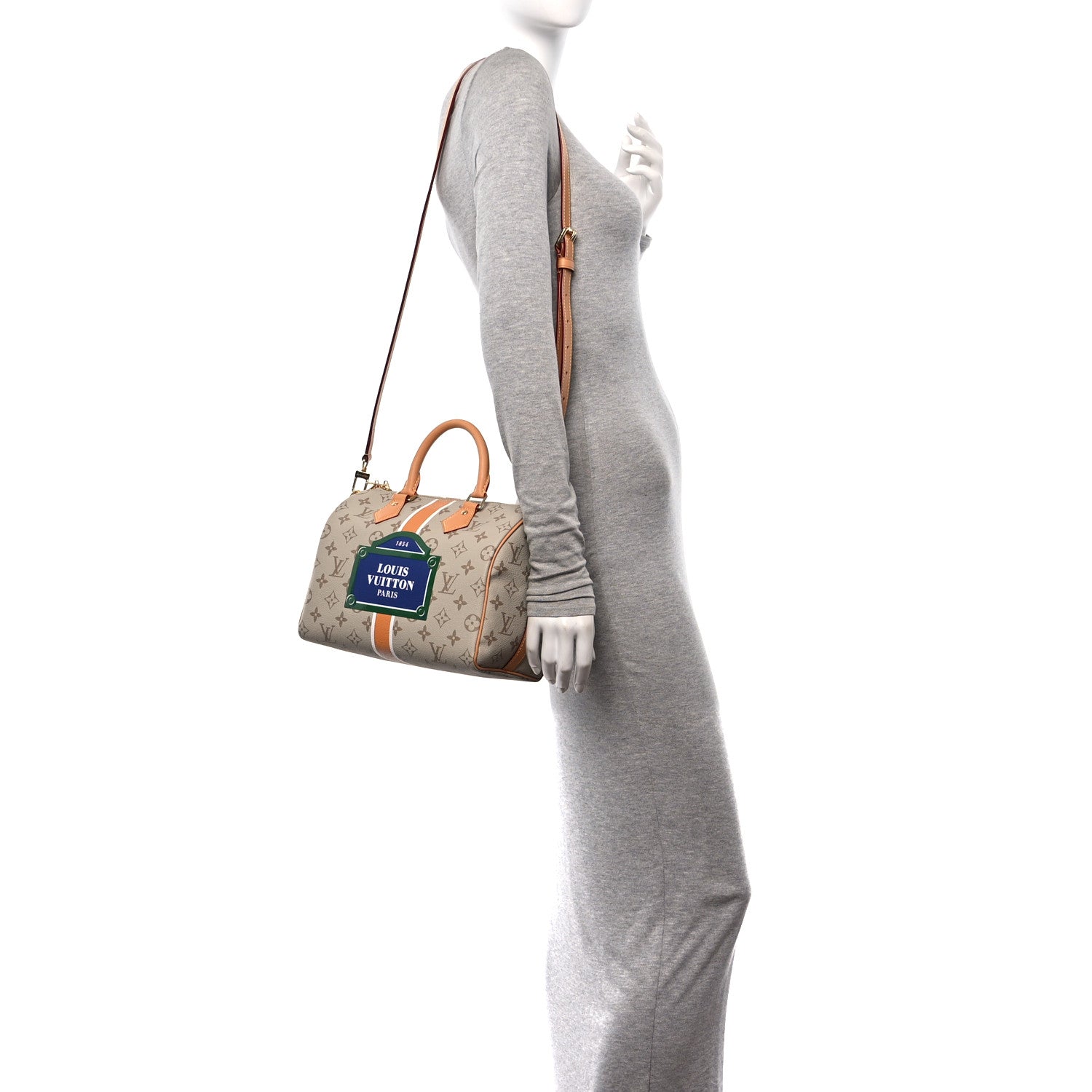 Louis Vuitton Monopaname Speedy Bandouliere 25 Beige Ocher 2 of 12