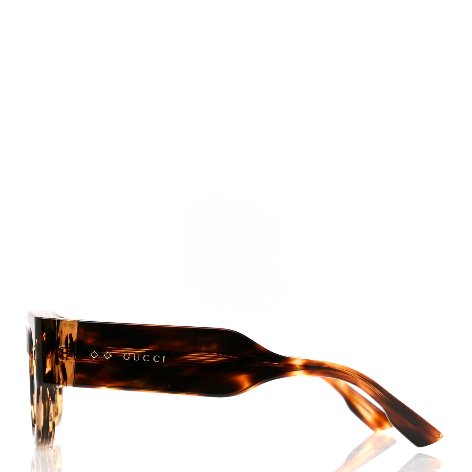 Gucci Acetate Square Frame Sunglasses GG1262S Brown 3 of 6