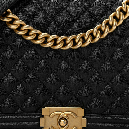Chanel Caviar Quilted New Medium Boy Flap Black 8 of 11