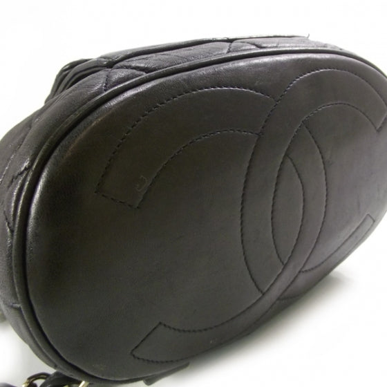 Lambskin Quilted Backpack Black