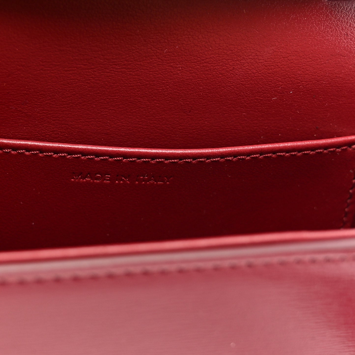 Shiny Calfskin Mini Triomphe Carmin