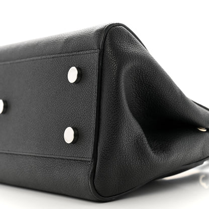 Saint Laurent Grained Calfskin Small Cabas Rive Gauche Black 10 of 12