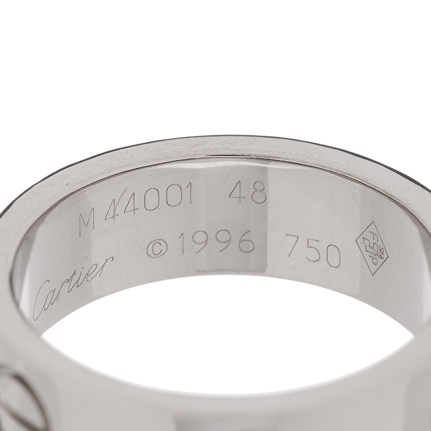 Cartier 18K White Gold 5.5mm LOVE Ring 48 4.5 4 of 4