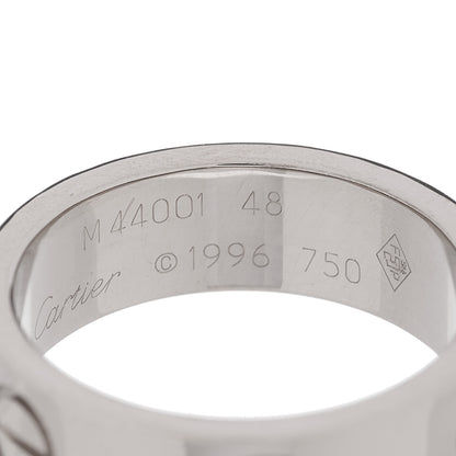 Cartier 18K White Gold 5.5mm LOVE Ring 48 4.5 4 of 4