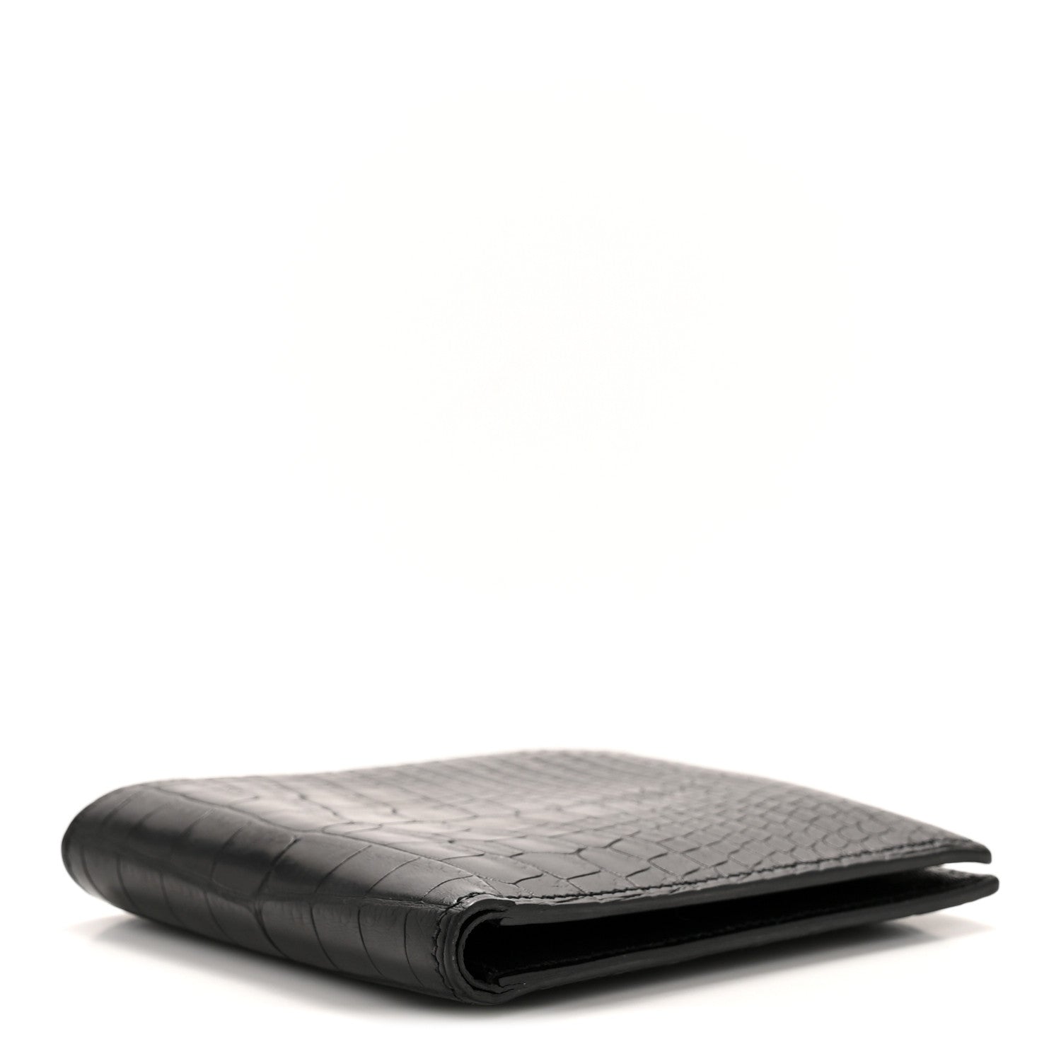 Hermes Matte Alligator MC2 Copernic Compact Wallet Black 4 of 11