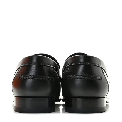 Hermes Calfskin Destin Loafers 40 Black 5 of 15