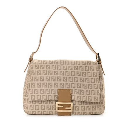 Fendi Zucchino Vitello Mama Baguette Beige Tortora 1 of 9