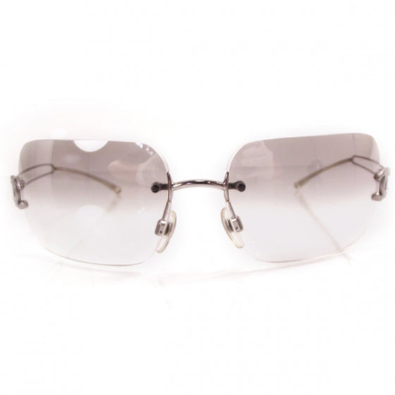 Frameless CC Logo Sunglasses Clear