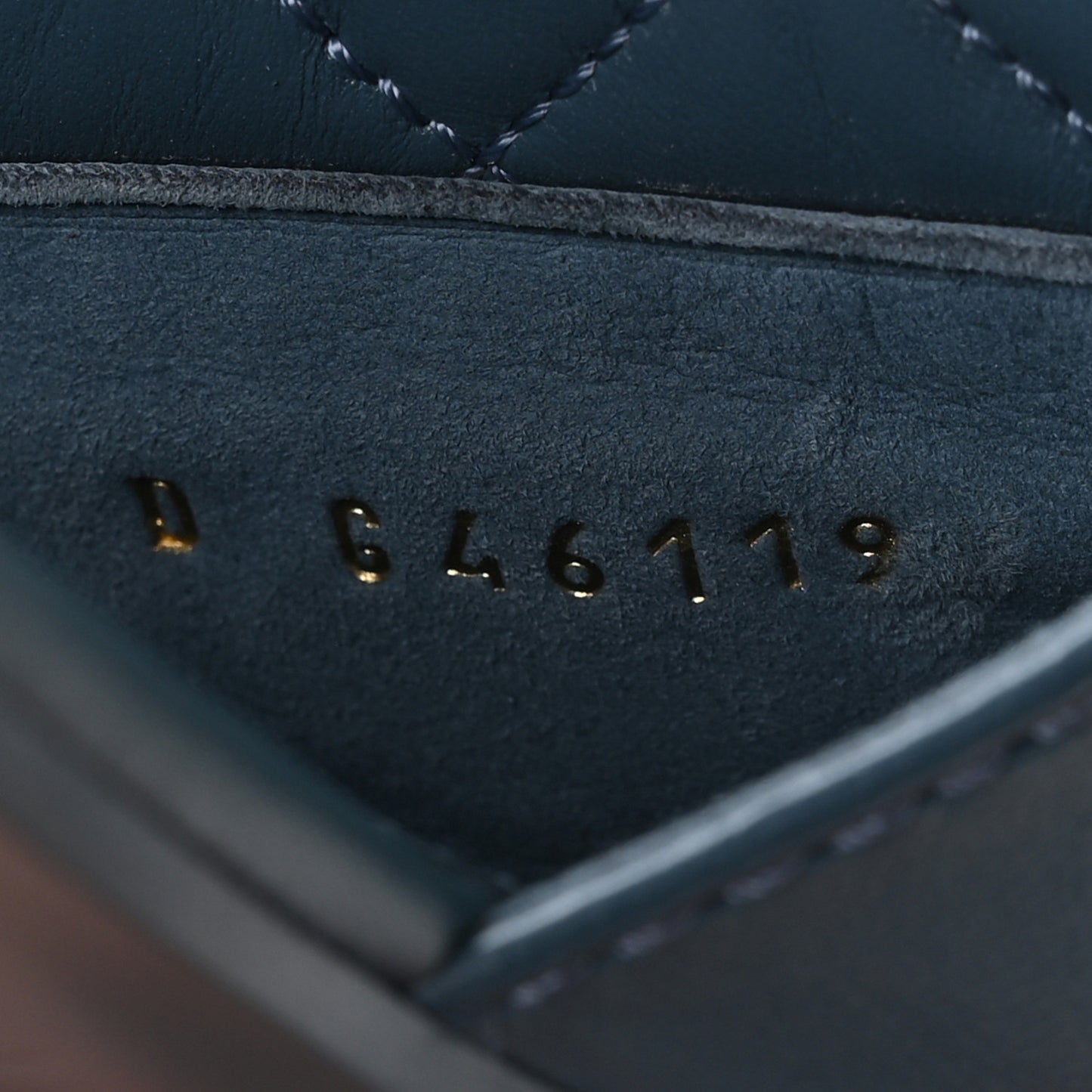 Lambskin Quilted Turnlock Flat Mules 39.5 Dark Blue