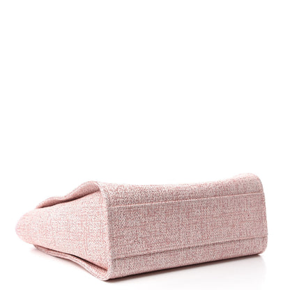 Chanel Lurex Boucle Small Deauville Tote Pink 4 of 11