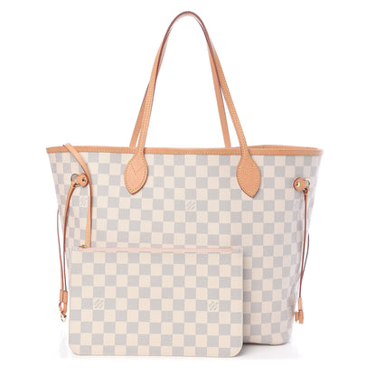 Louis Vuitton Damier Azur Neo Neverfull MM Rose Ballerine 1 of 14