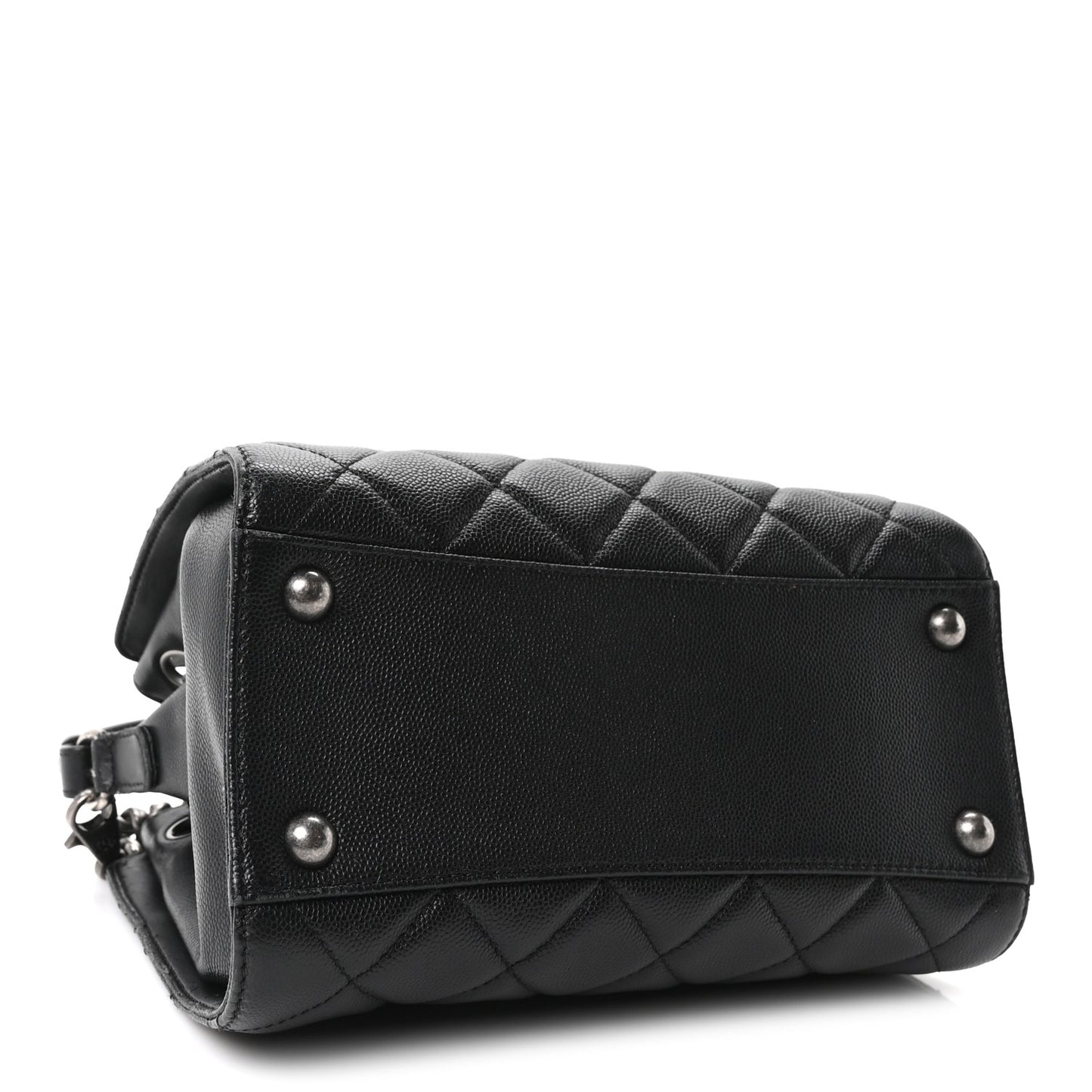Caviar Quilted Small CC Bucket Bag Black