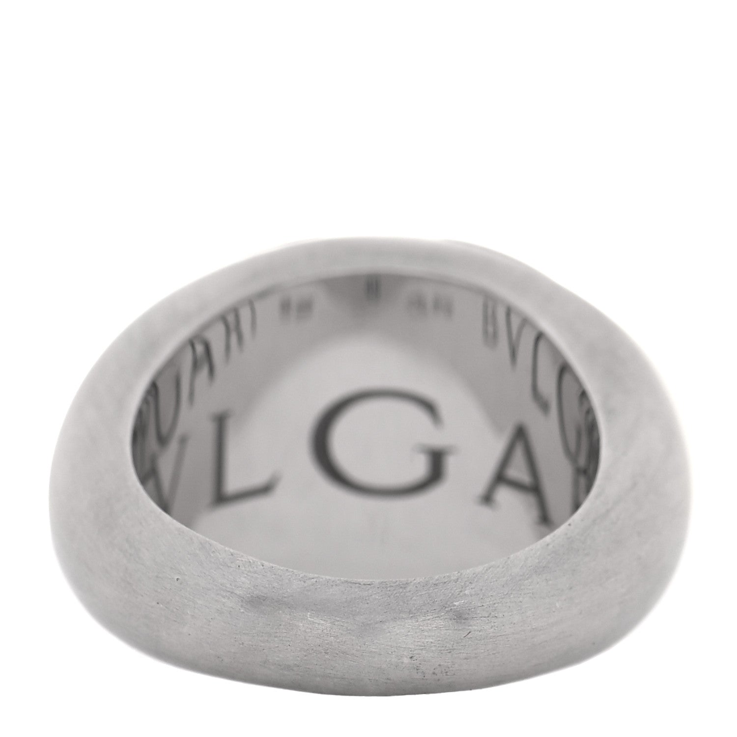 Bulgari 18K White Gold Dome Ring 49 4.75 4 of 7