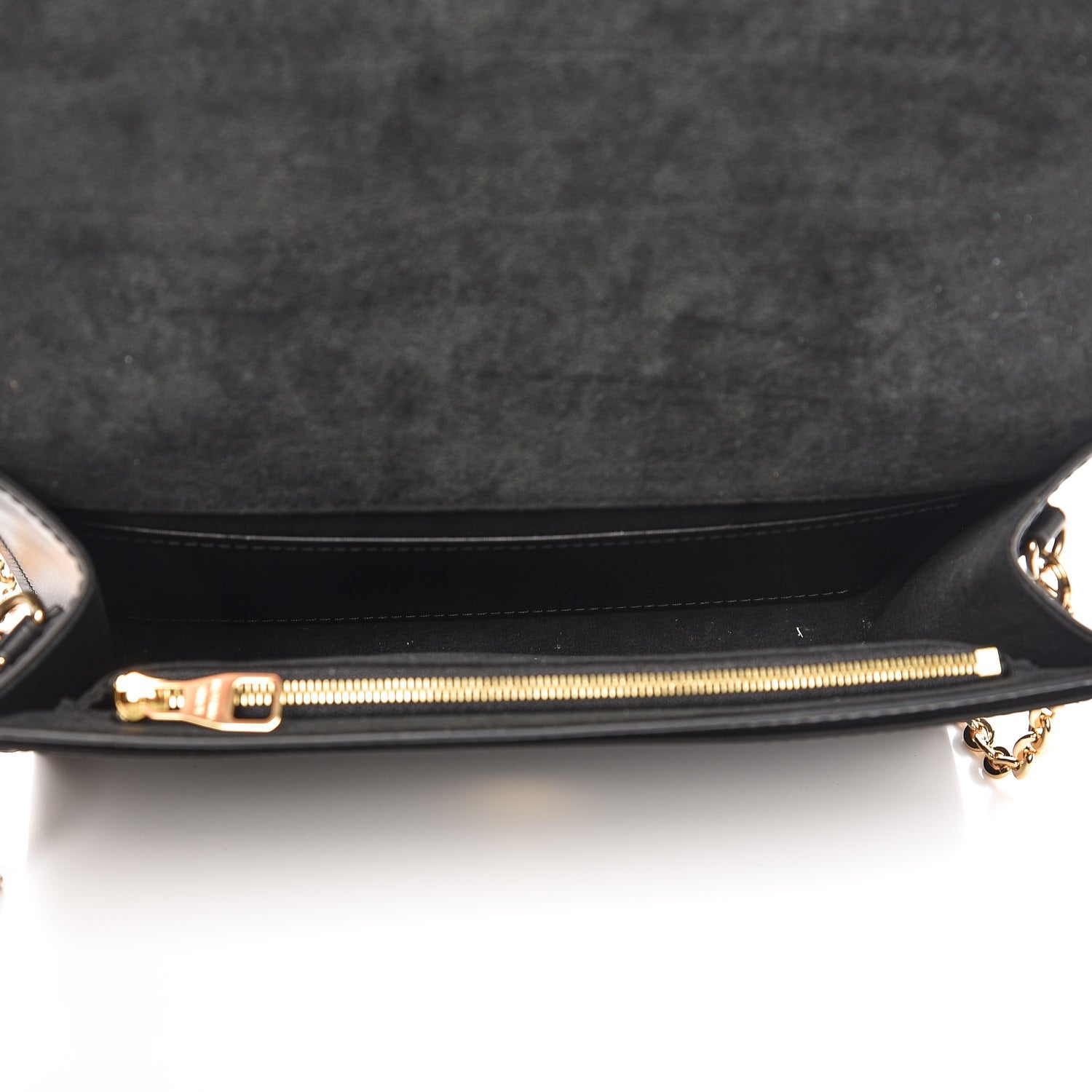 Louis Vuitton Calfskin Chain Louise GM Black 5 of 6