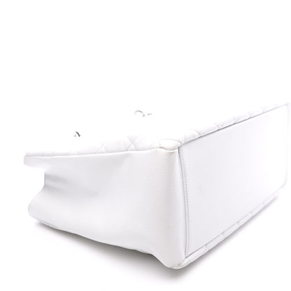 Chanel Caviar Quilted Grand Shopping Tote GST White 6 of 8