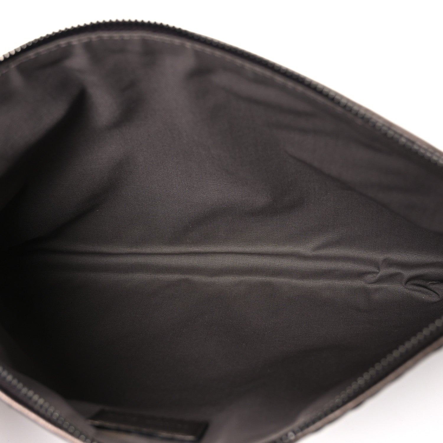 Bottega Veneta Metallic Nappa Intrecciato Zip Pouch Bronze 5 of 8