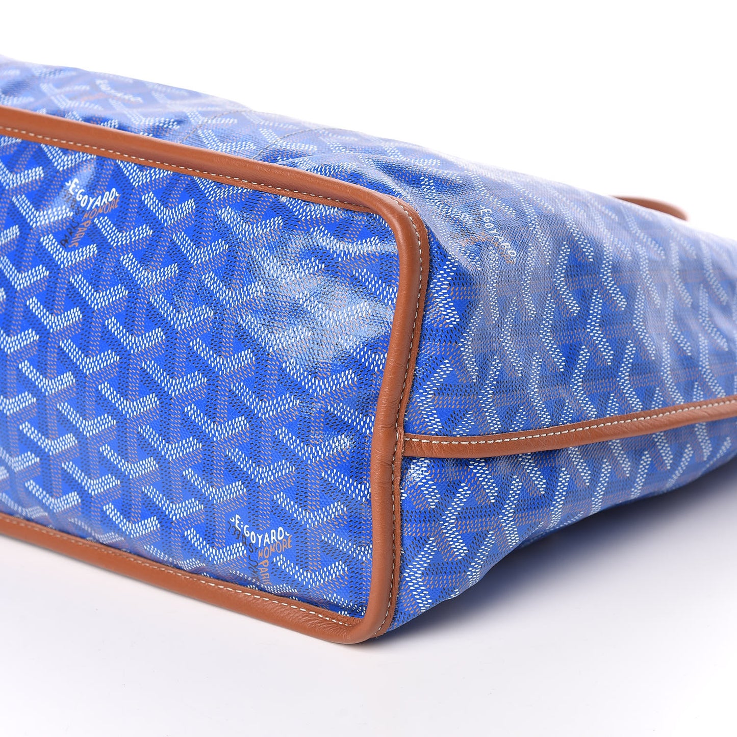 Goyardine Reversible Anjou PM Sky Blue Gold