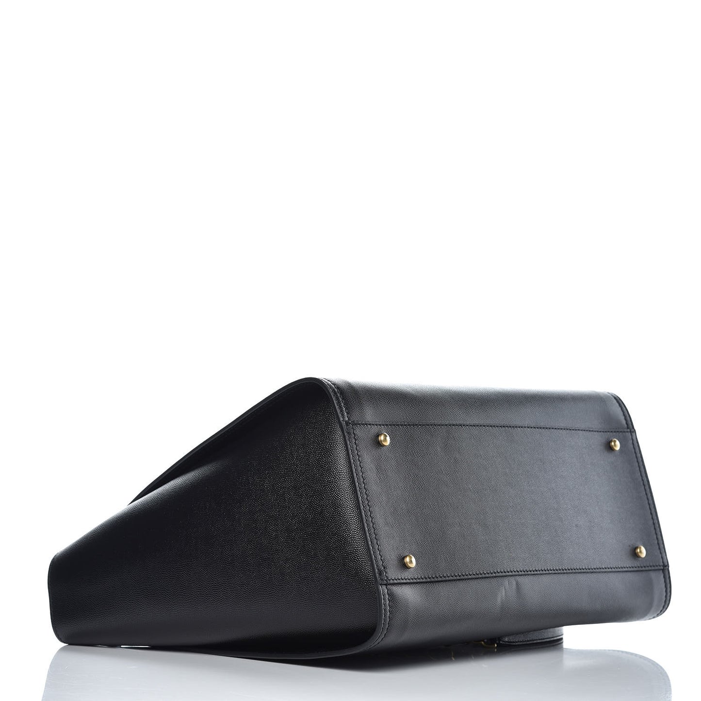 Caviar Medium Studded Deauville Tote Black