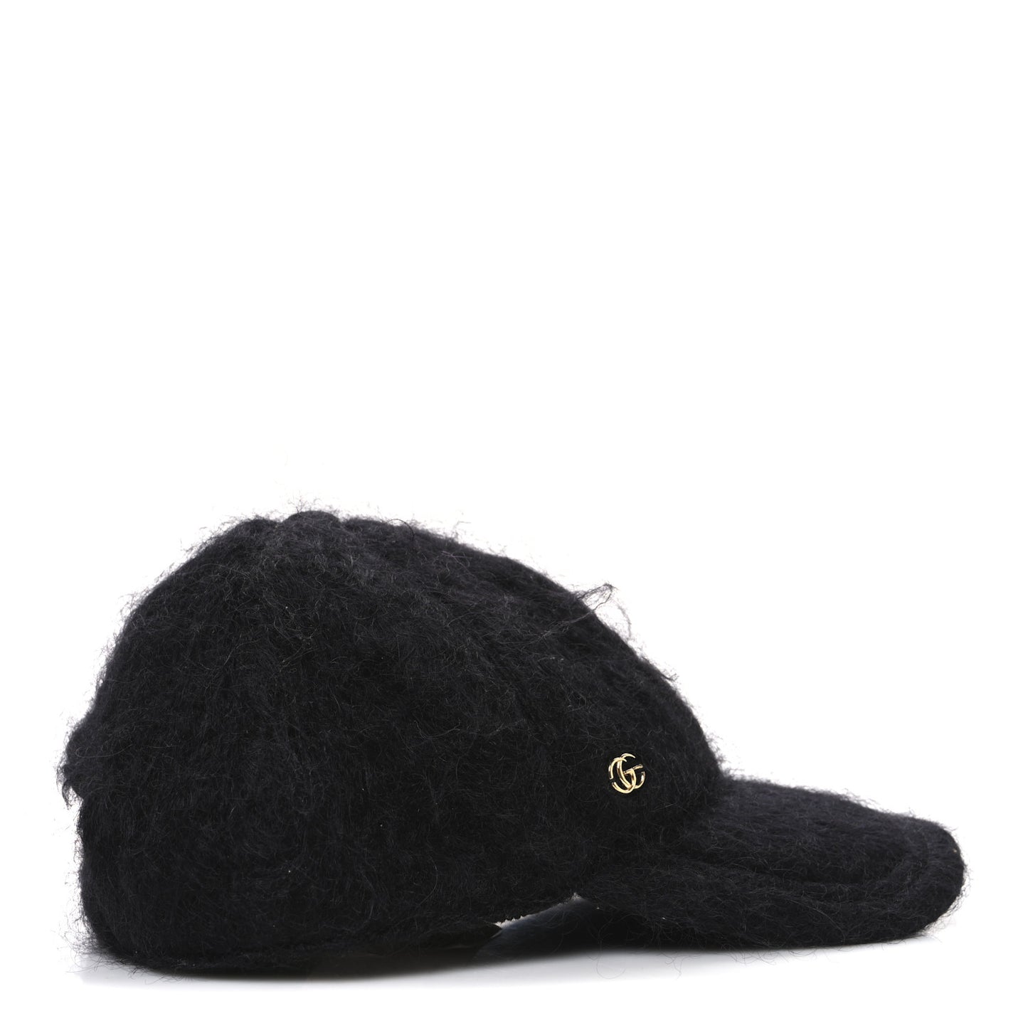 Mohair GG Lauren Baseball Hat L Black