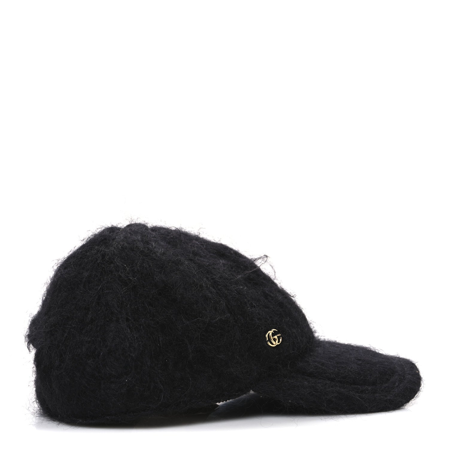 Gucci Mohair GG Lauren Baseball Hat L Black 5 of 8