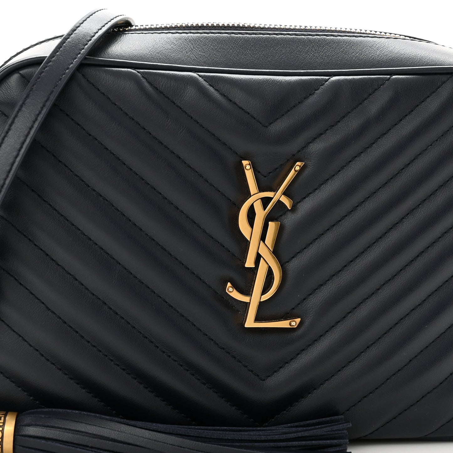 Calfskin Matelasse Monogram Lou Camera Bag Deep Marine
