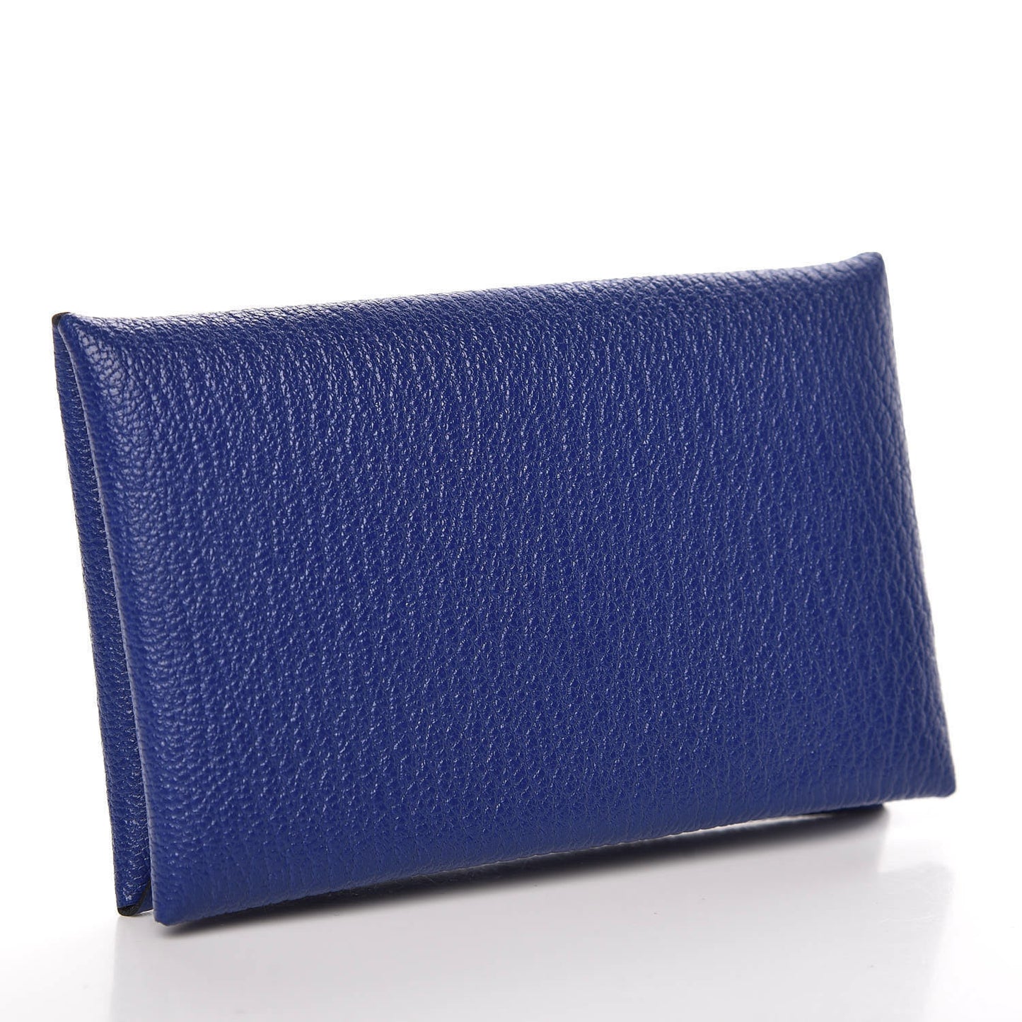 Chevre Mysore Calvi Card Case Bleu Encre