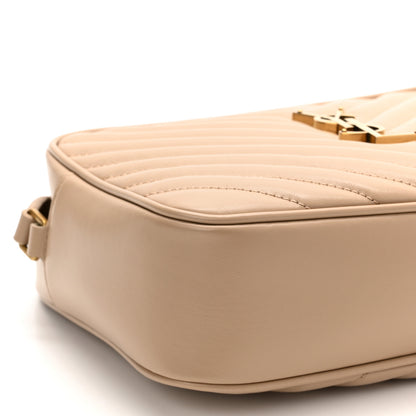 Saint Laurent Calfskin Matelasse Monogram Lou Camera Bag Dark Beige 9 of 11