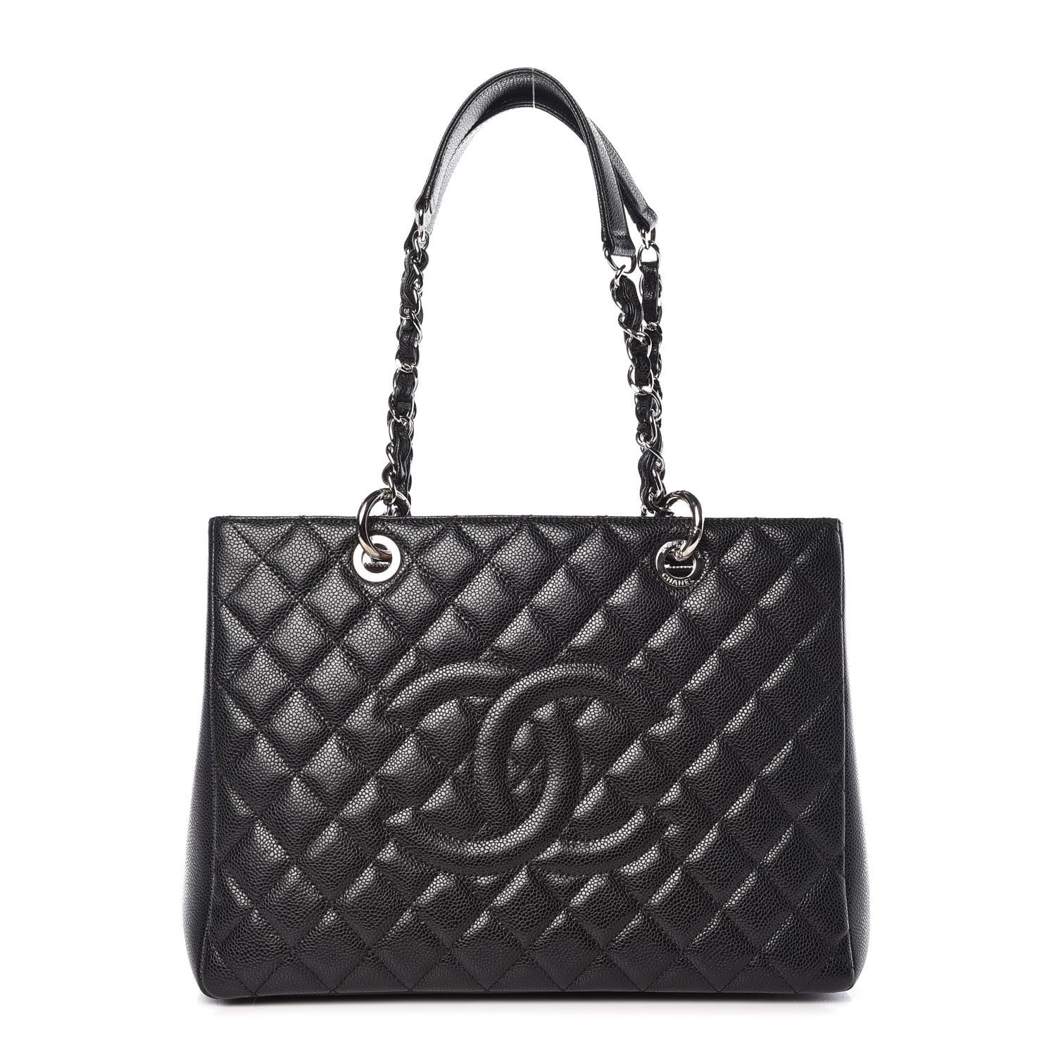 Chanel Caviar Quilted Grand Shopping Tote GST Black 1 of 9
