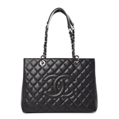 Chanel Caviar Quilted Grand Shopping Tote GST Black 1 of 9