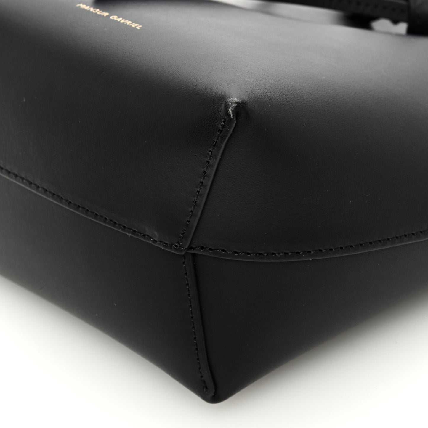 Calfskin Mini Mini Bucket Bag Black Flamma