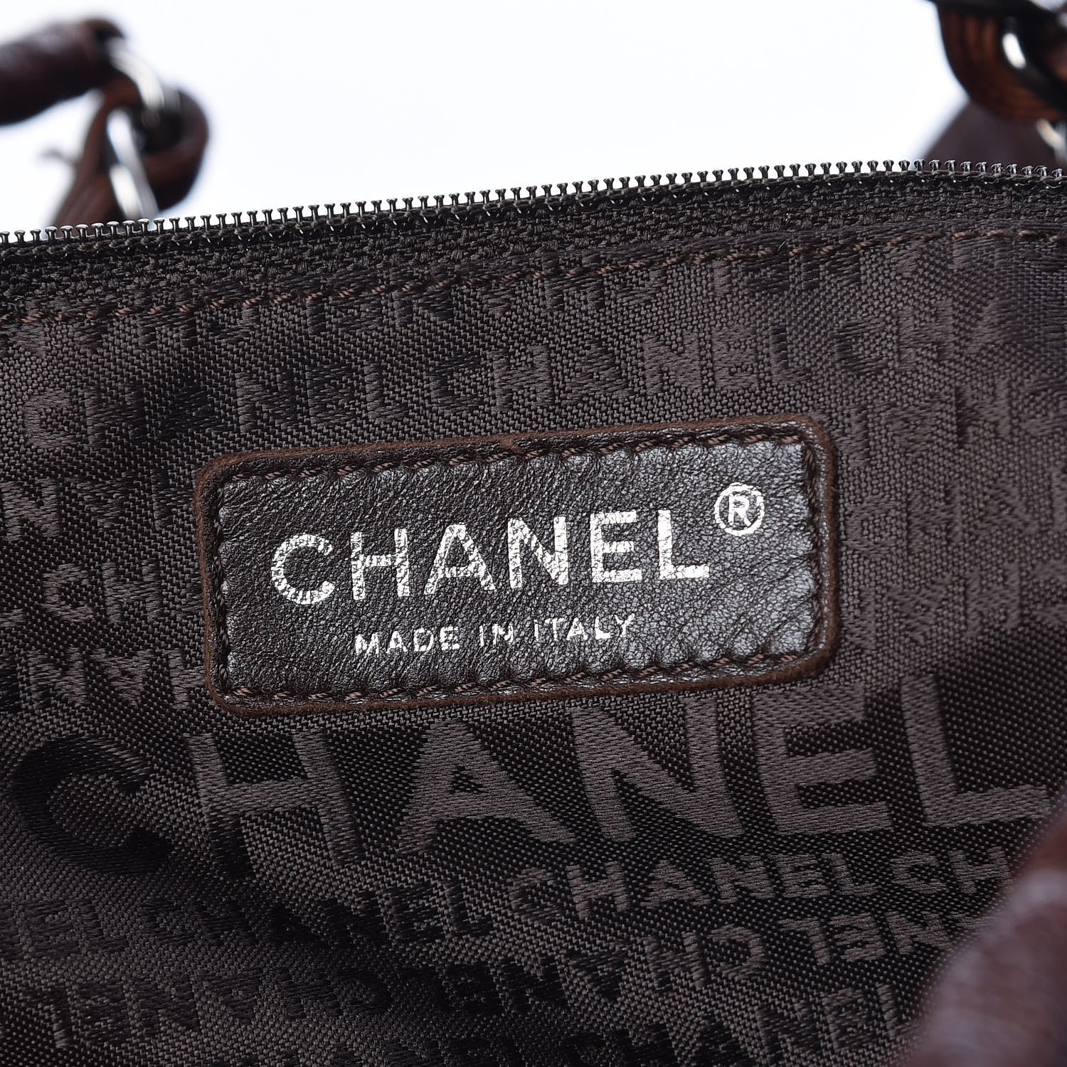 Chanel Distressed Caviar XL Coco Cabas Brown 6 of 14