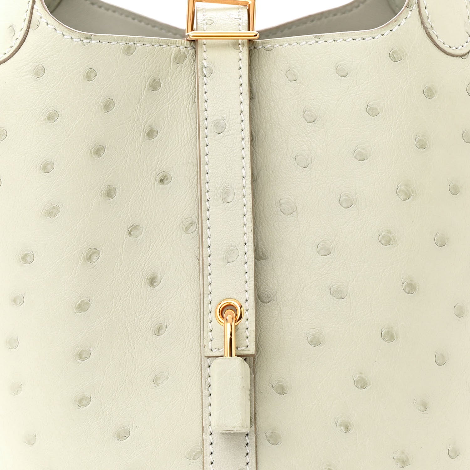 Hermes Ostrich Picotin Lock 18 Gris Perle 8 of 15