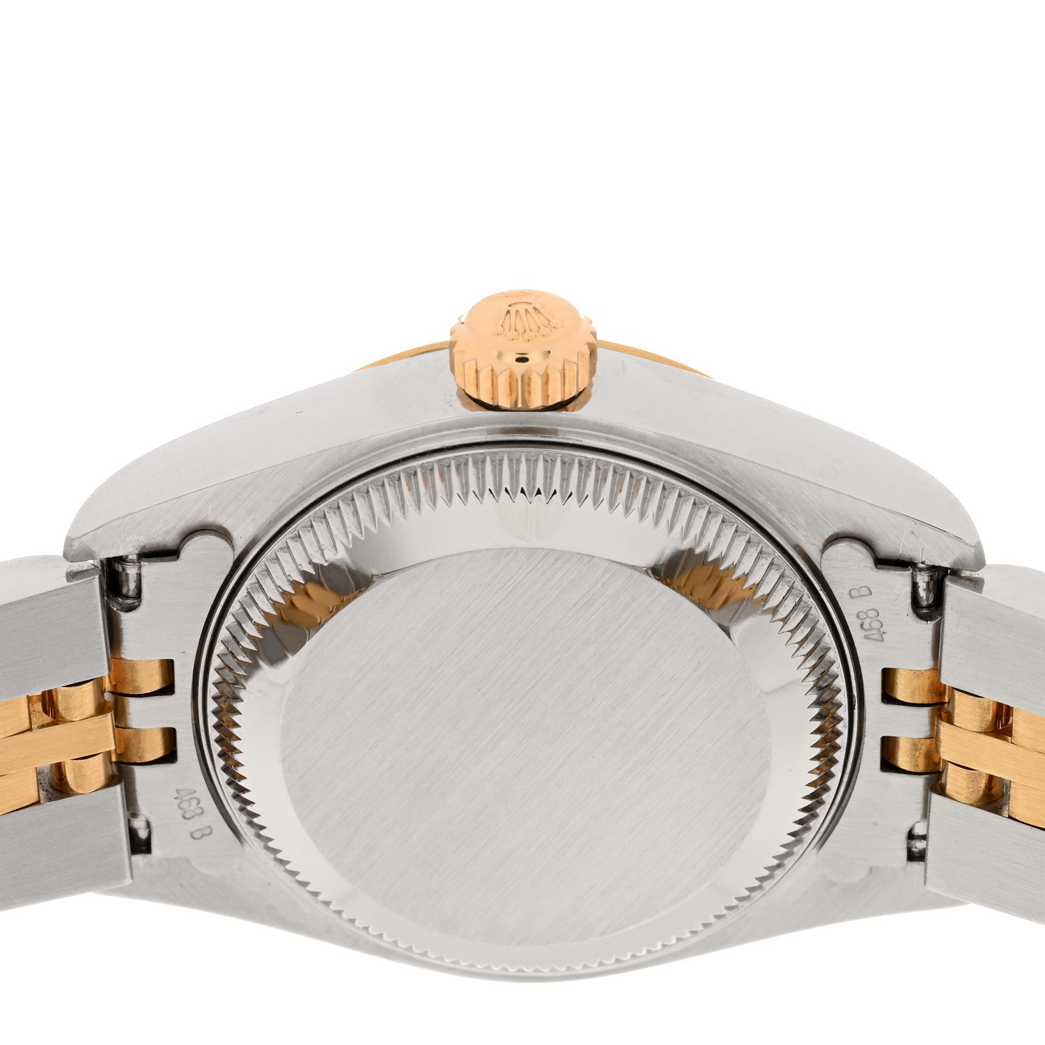 Rolex Stainless Steel 18K Yellow Gold Diamond 26mm Oyster Perpetual Datejust Watch Champagne 69173 4 of 4