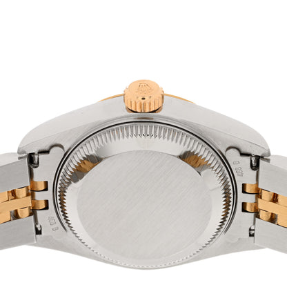 Rolex Stainless Steel 18K Yellow Gold Diamond 26mm Oyster Perpetual Datejust Watch Champagne 69173 4 of 4
