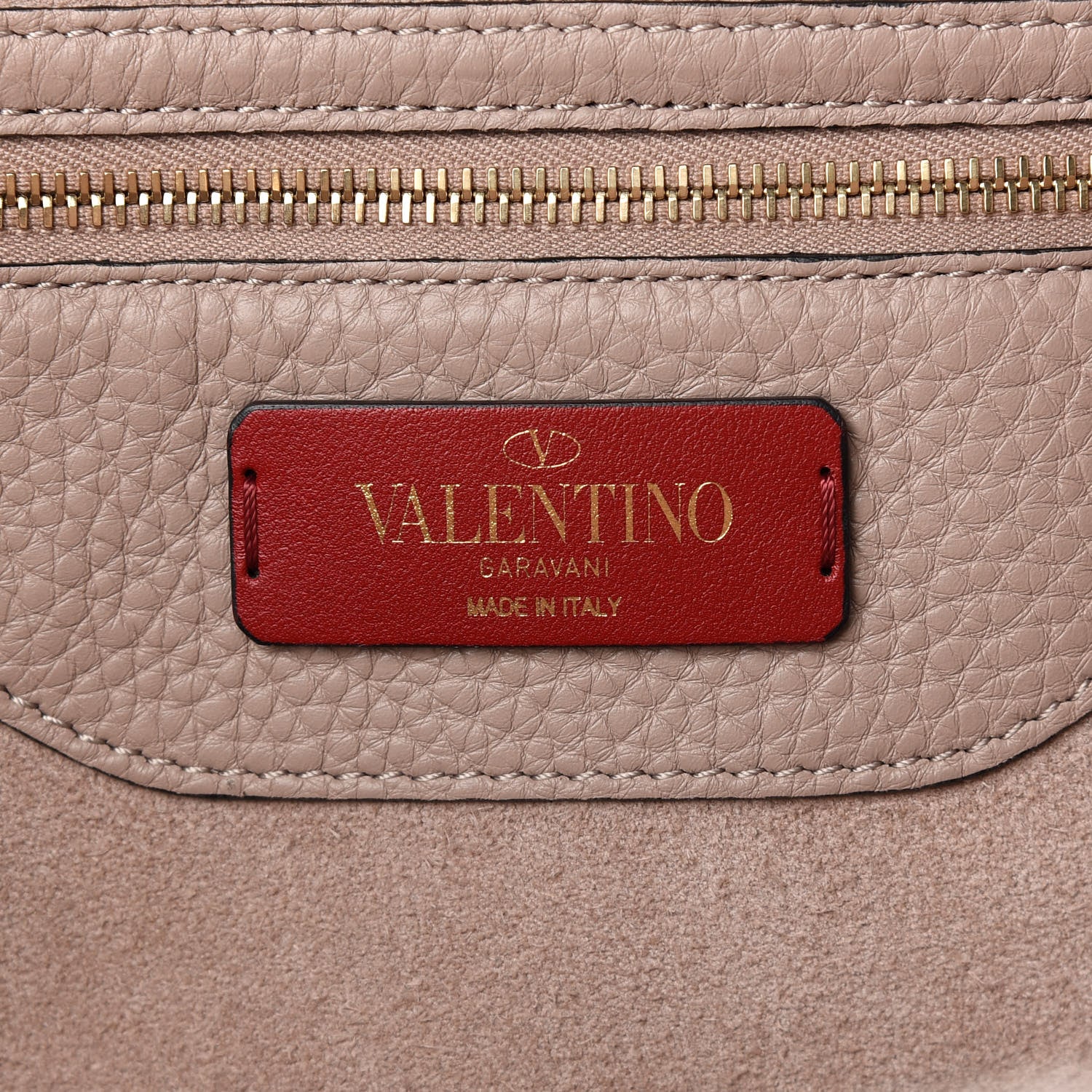 Valentino Garavani Grained Calfskin Rockstud Shoulder Tote Poudre 8 of 9