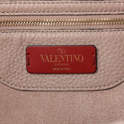 Valentino Garavani Grained Calfskin Rockstud Shoulder Tote Poudre 8 of 9