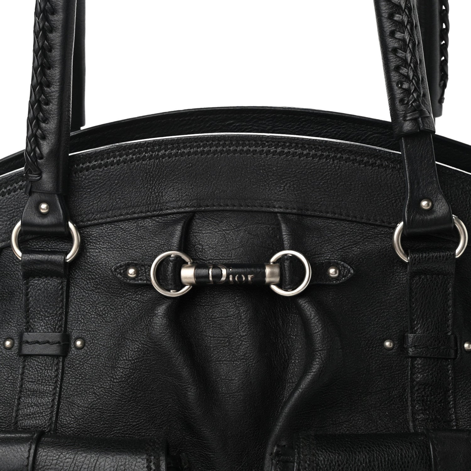 Christian Dior Calfskin My Dior Satchel Black 7 of 9