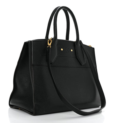 Louis Vuitton Taurillon City Steamer MM Black 2 of 13