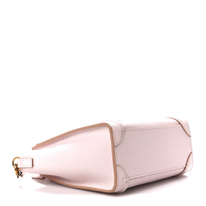 Celine Drummed Calfskin Nano Luggage Pale Pink 4 of 13