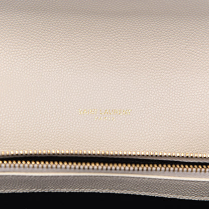 Saint Laurent Grain de Poudre Mini Uptown Crossbody Bag Crema Soft 6 of 10