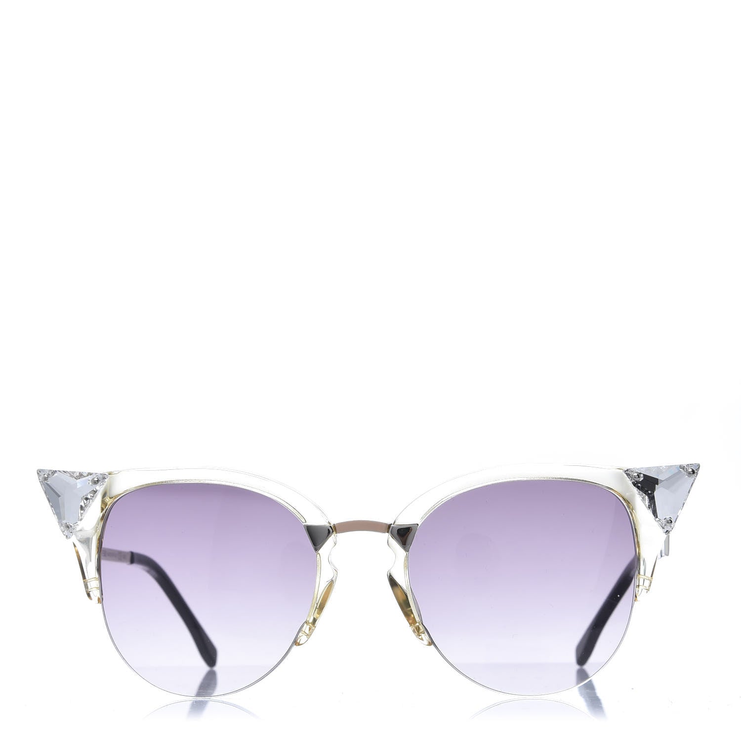 Fendi Iridia Cat Eye Sunglasses FF 0041/S Light Purple 2 of 8
