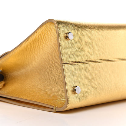 Christian Dior Metallic Goatskin Medium Diorever Flap Gold 10 of 12