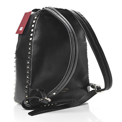 Valentino Garavani Calfskin Medium Rockstud All Over Backpack Black 3 of 9