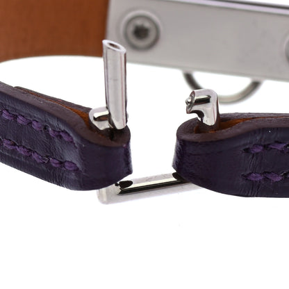 Hermes Chamonix Micro Rivale Bracelet XS Raisin 4 of 7