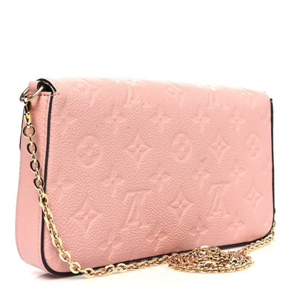 Louis Vuitton Empreinte Pochette Felicie Chain Wallet Rose Poudre 4 of 13