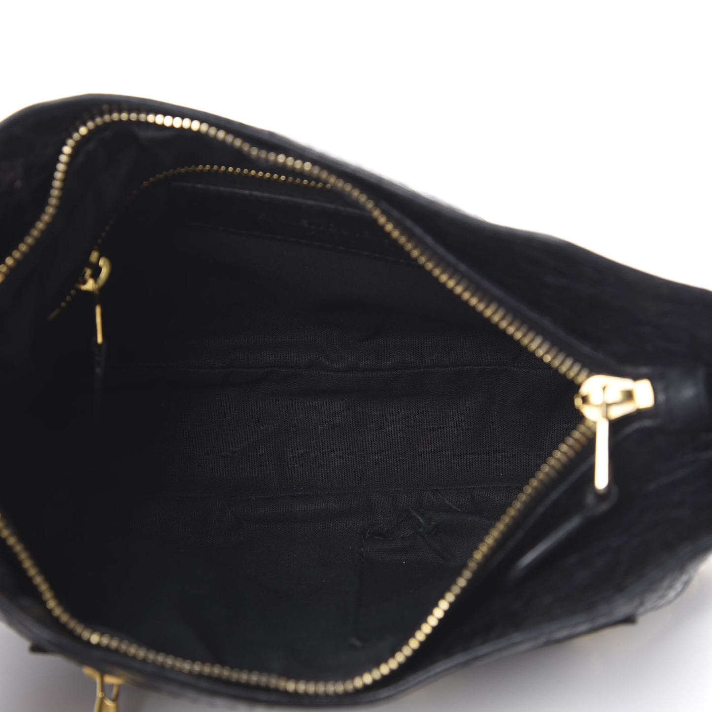 Agneau Giant 12 Gold Hardware Hip Black