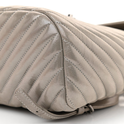 Chanel Iridescent Calfskin Chevron Quilted Small Urban Spirit Backpack Silver 10 of 10