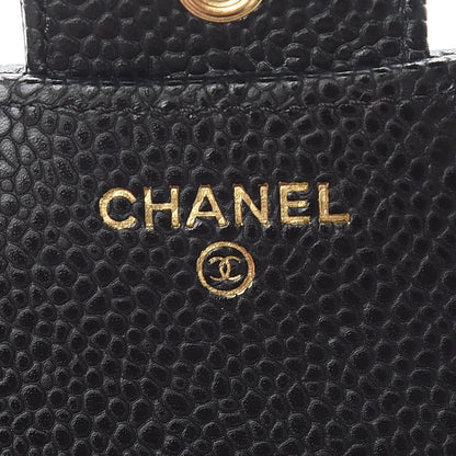 Chanel Caviar Quilted Compact Flap Wallet Black 6 of 8