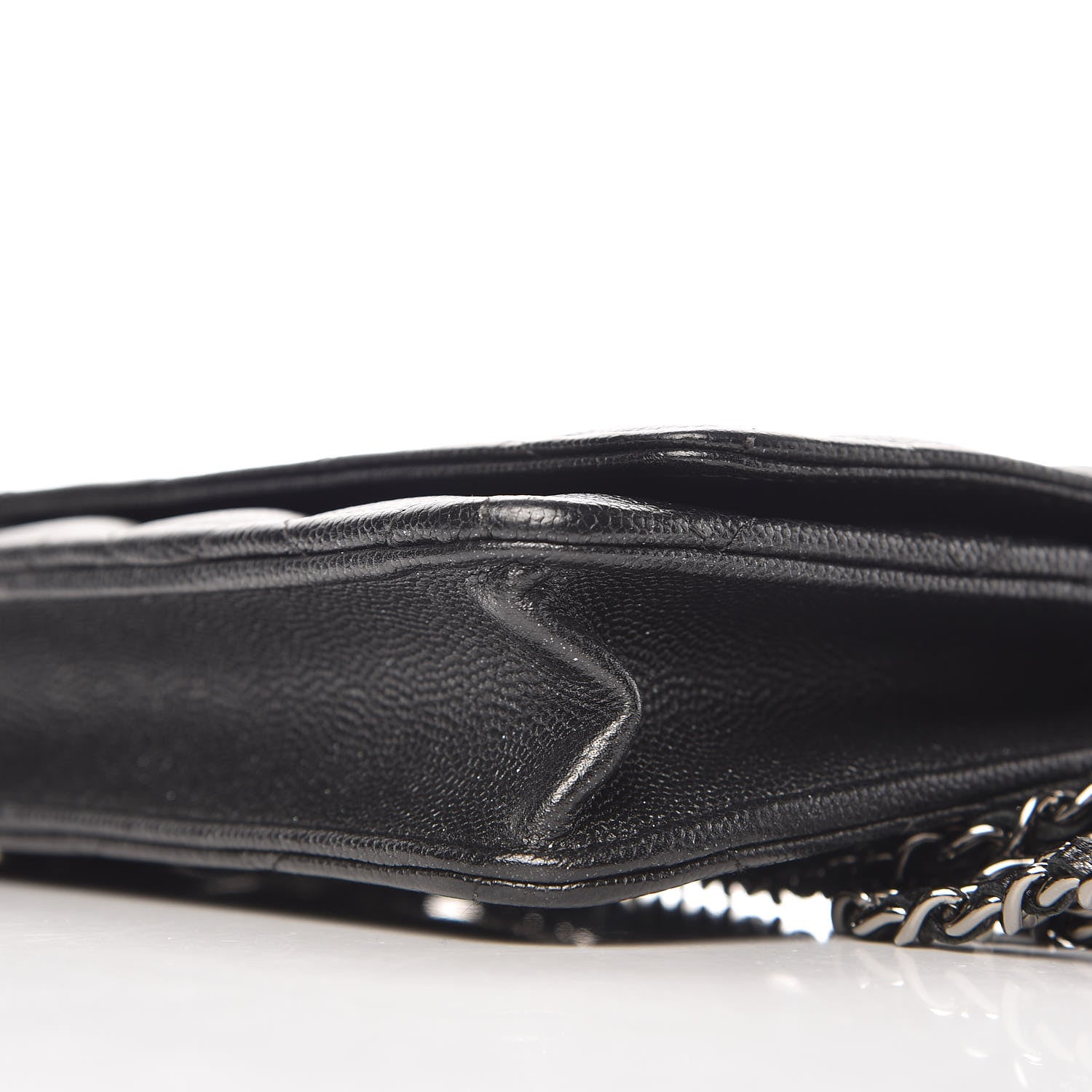 Chanel Iridescent Caviar Quilted Wallet On Chain WOC Black 11 of 11