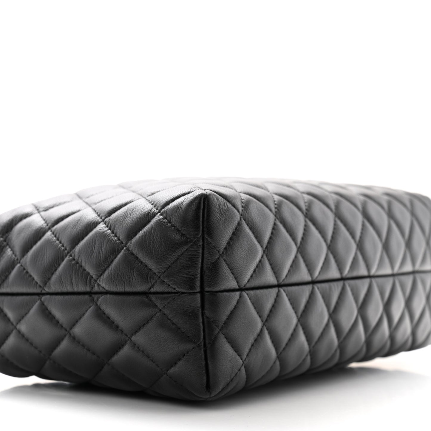 Lambskin Quilted Hobo Black
